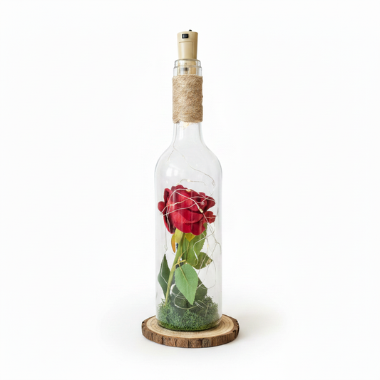 Bouteille lumineuse rose - version améliorée